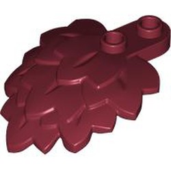 LEGO part 5058 Plant, Leaves Stacked 4 x 5 x 1 2/3 in Dark Red