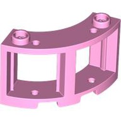 LEGO part 73878 Window Round 3 x 3 x 2 in Light Purple/ Bright Pink