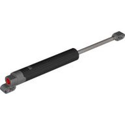 LEGO part 40918 Technic Linear Actuator with Dark Bluish Gray Ends Long in Black