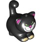 Animal, Cat, Chubby with White Face, Tan Toes, Green Eyes, Dark Pink Ears, Nose print