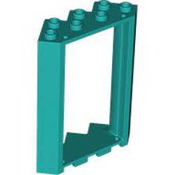 LEGO part 28327 Door Frame 4 x 4 x 6 Corner in Bright Bluish Green/ Dark Turquoise