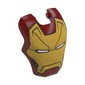 Headwear Accessory Visor Top Hinge with Gold Ironman Mask, White Eyes print