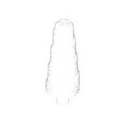 LEGO part 7199 Creature Body Part, Horn (Unicorn) with Small Pin in Transparent with Opalescence/ Satin Trans-Clear