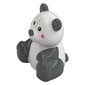 Duplo Animal Bear, Sitting with Dark Bluish Grey Ears, Legs, Dark Pink Hearts on Cheeks, Sew Line on Forehead print