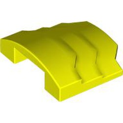 LEGO part 66955 Slope Curved 4 x 3 with 3 Layers, 1 x 3 Cutout on Underside in Vibrant Yellow