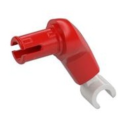 LEGO part  LEFT ARM, NO. 2 in Bright Red/ Red