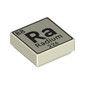 Tile 1 x 1 with Element Radium, '88 Ra Radium 226' print