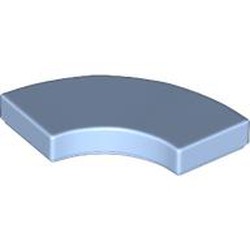 LEGO part 27925 Tile 2 x 2 Curved, Macaroni in Light Royal Blue/ Bright Light Blue