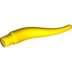 LEGO part 13564 Animal Body Part, Horn (Cattle) / Tentacle / Vine / Branch / Tongue - Long in Bright Yellow/ Yellow