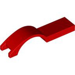 LEGO part 50947 Wheel Arch, Mudguard 1 x 4 1/2 in Bright Red/ Red