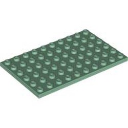 LEGO part 3033 Plate 6 x 10 in Sand Green