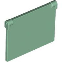 LEGO part 60603 Glass for Window 1 x 4 x 3 [Opening] in Sand Green