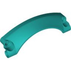 LEGO part 2459 Technic Panel Car Mudguard Arched 9 x 2 x 3, Arched Top #42 in Bright Bluish Green/ Dark Turquoise