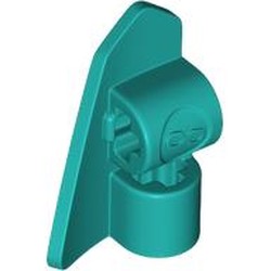 LEGO part 2389 Technic Panel Fairing #8 3L Very Small Smooth, Side B in Bright Bluish Green/ Dark Turquoise