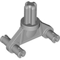 LEGO part 7222 Landing Gear with 4 Wheel Holders, Axle in Medium Stone Grey/ Light Bluish Gray