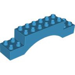 LEGO part 51704 Duplo Brick 2 x 10 x 2 Arch in Dark Azure