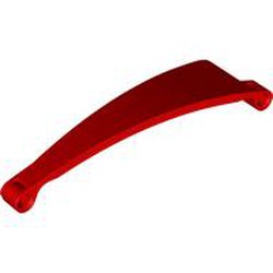 LEGO part 7225 LEFT PANEL CURVED 3X13X2, NO. 1 in Bright Red/ Red