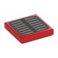 Tile 2 x 2 with Black Grill, Light Bluish Grey Slots print