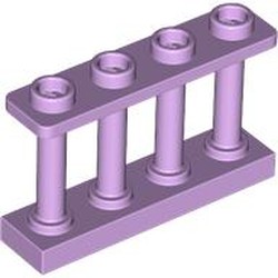 LEGO part 15332 Fence Spindled 1 x 4 x 2 [4 Top Studs] in Lavender