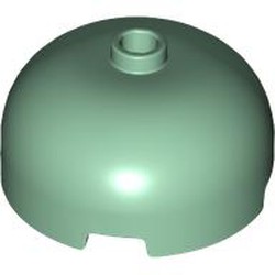 LEGO part 49308 Brick Round 3 x 3 Dome with Center Stud in Sand Green