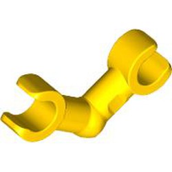 LEGO part 93609 Arm Skeleton [Bent / 2 Clips] in Bright Yellow/ Yellow