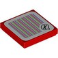 Tile 2 x 2 with Spanner in Speech Bubble and Barcode Print (Sticker)