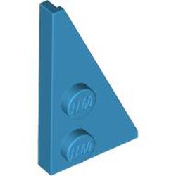 LEGO part 65426 Wedge Plate 2 x 4 27° Right in Dark Azure