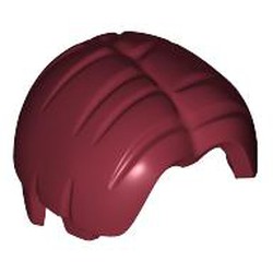 LEGO part 86370 MINI WIG, NO. 224 in Dark Red