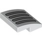 Slope Curved 2 x 2 x 2/3 with Silver Vent print