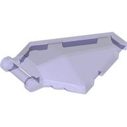 LEGO part 27262 Windscreen 6 x 4 x 1 Hexagonal with Handle in Transparent Bright Bluish Violet/ Trans-Purple