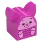 Duplo Brick 2 x 2 x 2 Curved Top with Long Pointed Ears, Piglet Print