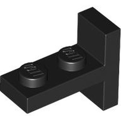 LEGO part 4585 Bracket 1 x 2 with 1 x 2 Vertical Studs in Black