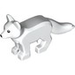 Animal, Snow Fox with Black Eyes print