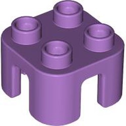 LEGO part 65273 Duplo Chair with no Back / Stool in Medium Lavender