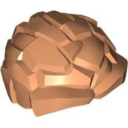 LEGO part 7234 Minifig Headwear, Rocks (Thing) in Nougat