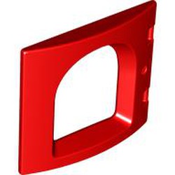 LEGO part 16598 Duplo Door / Window, Castle in Bright Red/ Red