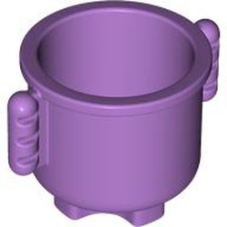 LEGO part 31042 Duplo Kettle with Closed Handles 2 x 2 x 1.5 in Medium Lavender