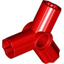 LEGO part 10288 Technic Axle and Pin Connector Triple [120° Offset] in Bright Red/ Red
