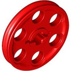 LEGO part 4185 Technic Wedge Belt Wheel [aka Pulley] in Bright Red/ Red