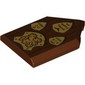 Tile Special 2 x 3 Pentagonal with Tan Shields/Crests, Lion print