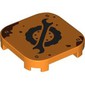 Tile Round Corners 4 x 4 x 2/3 with Black Tyre, Wrench print