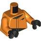 Torso, Racing Suit, McLaren Logo print, Orange Arms, Black Hands