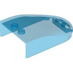 LEGO part 18973 Windscreen 6 x 4 x 1 Curved in Transparent Blue/ Trans-Dark Blue