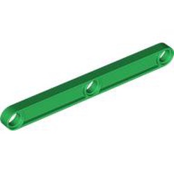 LEGO part 4586 Technic Beam 1 x 9 Thin with 3 Holes in Dark Green/ Green