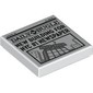 Tile 2 x 2 with Newspaper Daily Bugle 'NEW BUILDING FOR NYC #1 NEWSPAPER' print