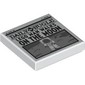 Tile 2 x 2 with Newspaper Daily Bugle 'LEGO MAN WALKS ON THE MOON' print