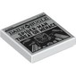 Tile 2 x 2 with Newspaper Daily Bugle 'SPIDER-MAN THREAT OR MENACE' print