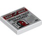 Tile 2 x 2 with Newspaper Daily Bugle 'SPIDER-MAN FINALLY UNMASKED?' print