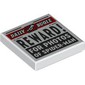 Tile 2 x 2 with Newspaper Daily Bugle 'REWARD! FOR PHOTOS OF SPIDER-MAN' print