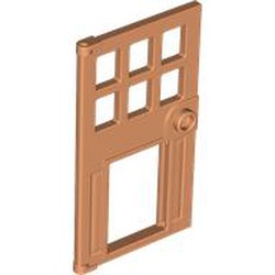 LEGO part 79730 DOOR 4X6, W/ CUT OUT, NO. 1 in Nougat